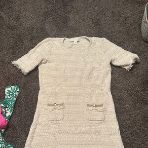 Lilly Pulitzer Cream beckington Textured Mini Dress